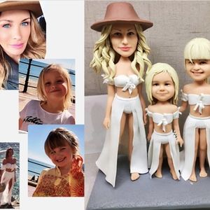 Surprise Gift Custom Handmade Your 3D Portrait Art Doll from Photos by uDesign